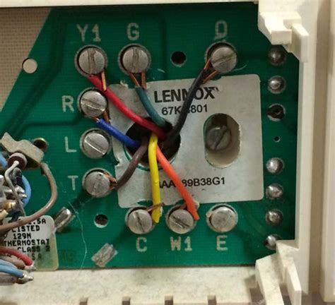 Do not use c, c1, or x wire. Thermostat Wiring - Lennox 67K 4801 To Honeywell RTH2410B - HVAC - DIY Chatroom Home Improvement ...