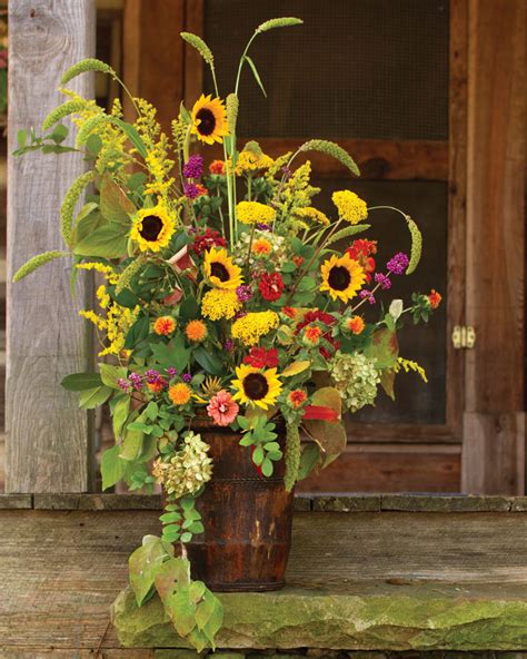 September Sunflower Centerpieces Southern Lady Mag