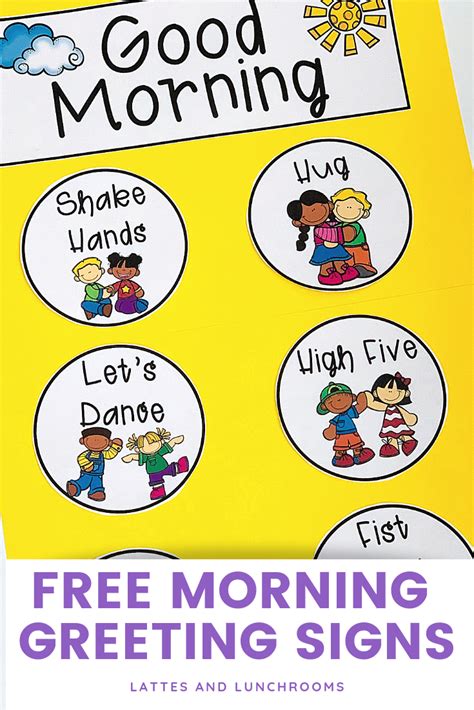 Morning greeting signs and poster - Artofit