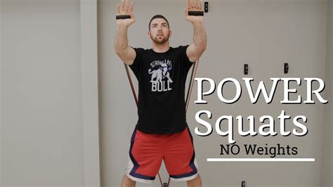 Power Squats At Home No Weights Youtube