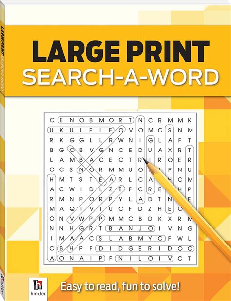 Search A Word 1 Yellow Large Print Puzzles Series 4