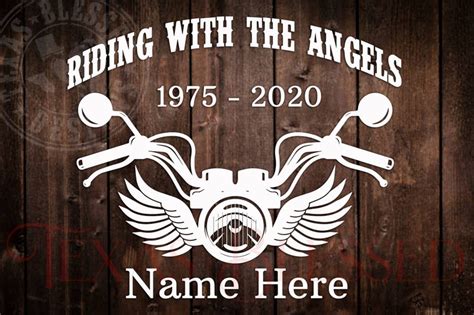 Motorcycle Svg File Angel Svg File Svg For Silhouette Images And