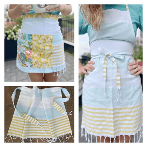 Three Easy Aprons From One Turkish Towel My French Twist Easy Apron