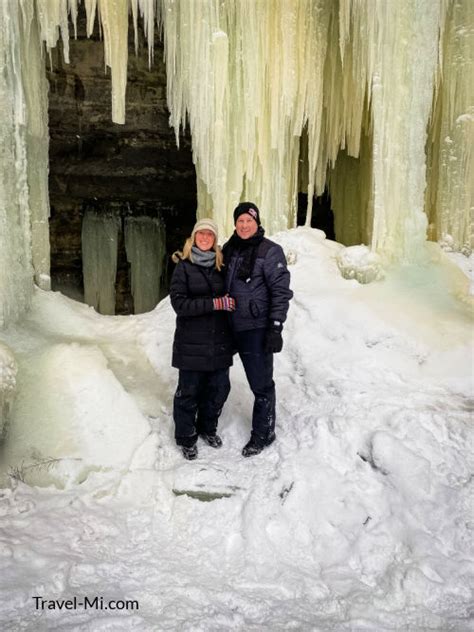 Breathtaking Eben Ice Caves Michigans Upper Peninsula Map Pictures