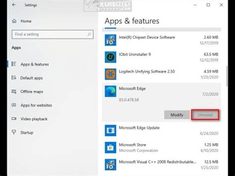 Check spelling or type a new query. How to Uninstall Microsoft Edge Browser if Uninstall is ...