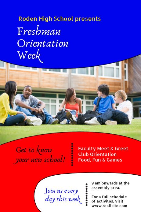 School Orientation Template Postermywall