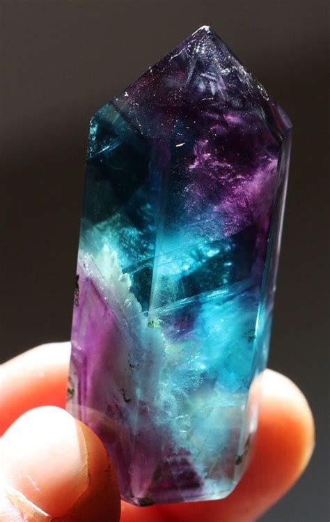 Pale Blue And Purple Gemstone Minerals And Gemstones Crystals And