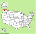 Seattle location on the U.S. Map - Ontheworldmap.com