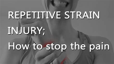 Repetitive Strain Injury Stop The Pain With Good Practices Stretches