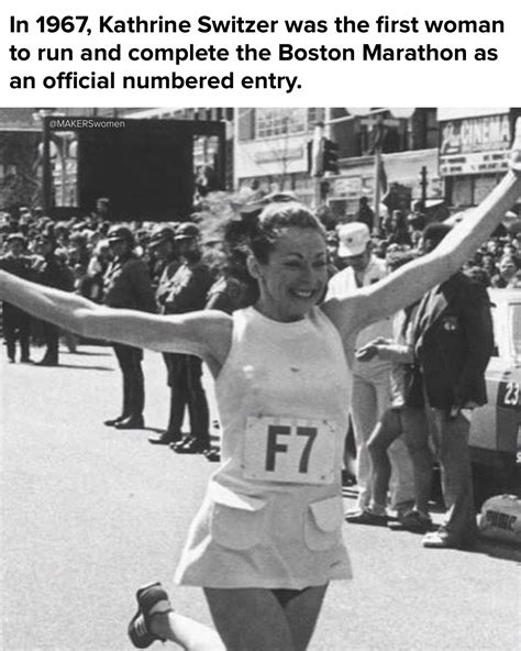 Makerswomen Kathrine Switzer The First Woman To Ever Run The