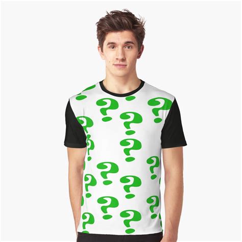 Riddler Question Marks T Shirt By Geekyworld Redbubble