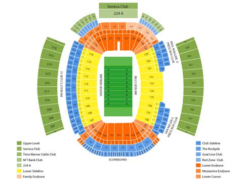 Buffalo Bills Stadium Map / Buffalo Bills Seating Chart Seating Charts
