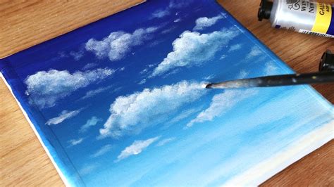 How To Paint Clouds Acrylic Painting Tutorial For Beginners 117