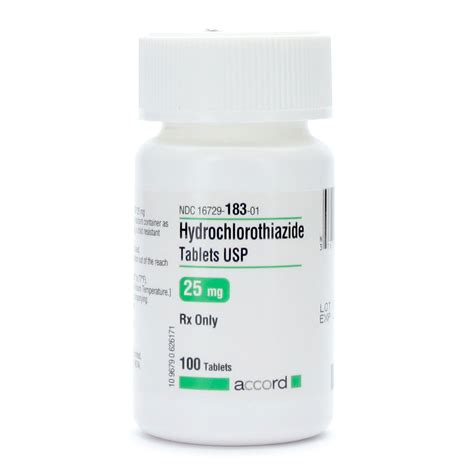 Hydrochlorothiazide Hctz 25mg 100 Tabletsbottle Mcguff Medical Products