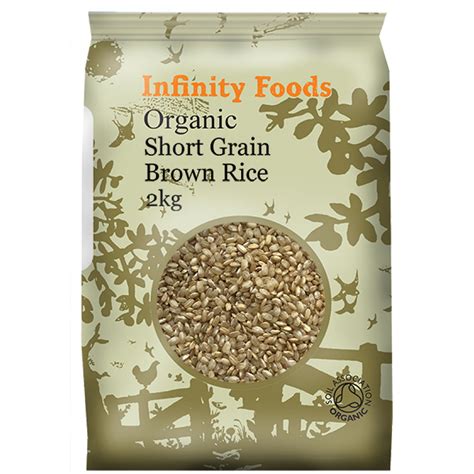 Infinity Organic Short Grain Brown Rice 2kg Organic To Your Door