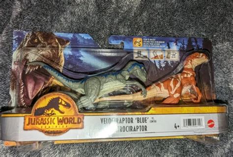 Jurassic World Dominion Velociraptor Blue Vs Atrociraptor 2 Pack Dino Battle New 2999 Picclick