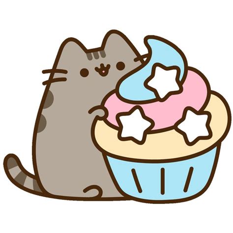 Im Going To Eat This Cupcake Pusheen Cute Pusheen Stickers Pusheen Cat