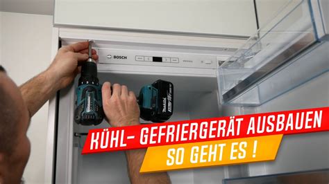 Einbaukühlschrank ausbauen Kühlschrank demontieren YouTube