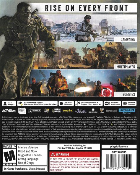 Call Of Duty Vanguard Box Shot For Xbox Series X Gamefaqs