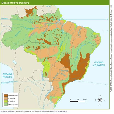 Mapa Do Relevo Do Brasil Edulearn