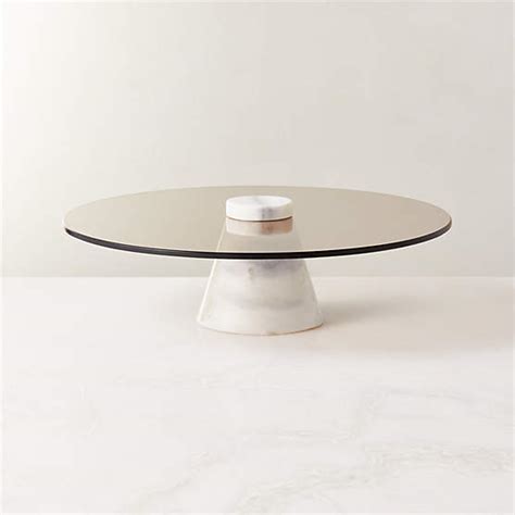 Helene Modern Marble Tiered Serving Stand Reviews Cb2