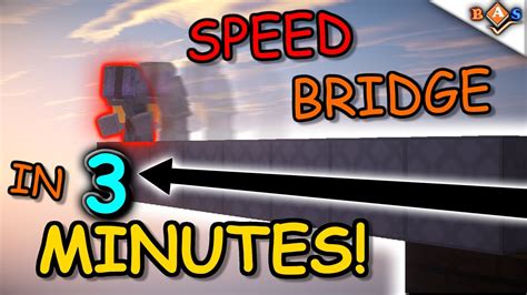 How To Speed Or Ninja Bridge In Minecraft Youtube