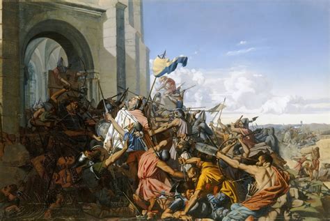 Death Of Robert Le Fort In The Battle Of Brissarthe 866 By Henri