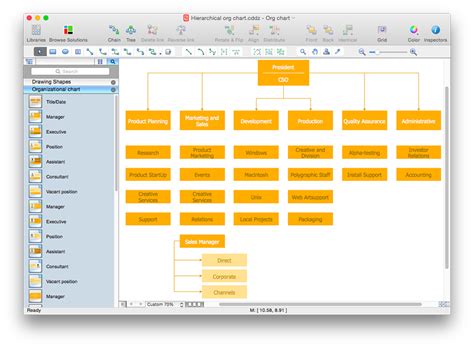 Create A Hierarchical Organizational Chart Conceptdraw Helpdesk