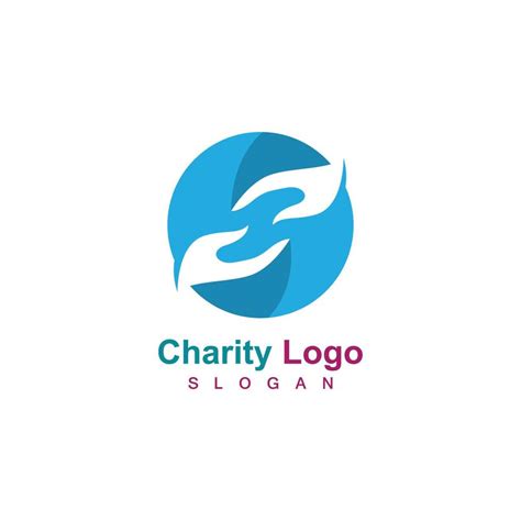 Illustration Of Charity Logo Design Template Vector 11417926 Vector Art