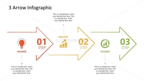 5 Steps Arrows Milestone Timeline Template Slidemodel