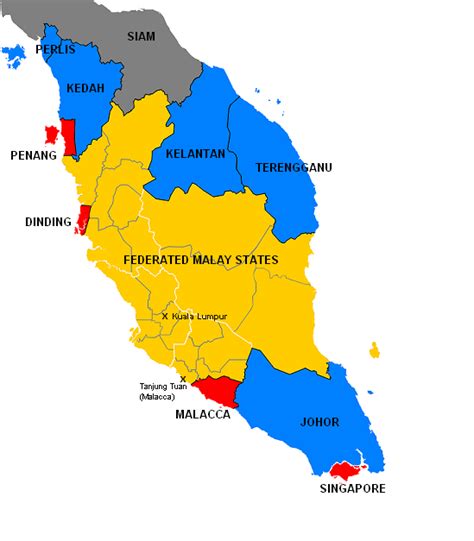 Detailed Map Of Malaysia Peninsular Maps Of The World