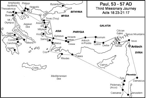 Start studying paul's second journey. Paul's Third Missionary Journey