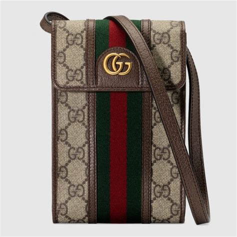Gucci Gg Unisex Ophidia Mini Bag Original Gg Canvas Brown Lulux