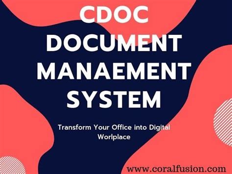 Cdoc The Complete Dms Solution Document Management System