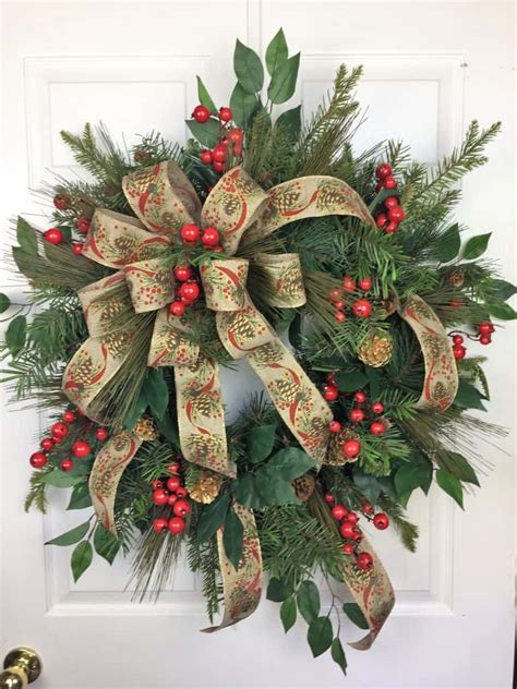 80 Beautiful Christmas Wreath Ideas Brighter Craft