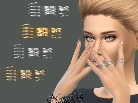 Multi Rings Set 2 By Natalis At Tsr Sims 4 Updates Sims Sims 4