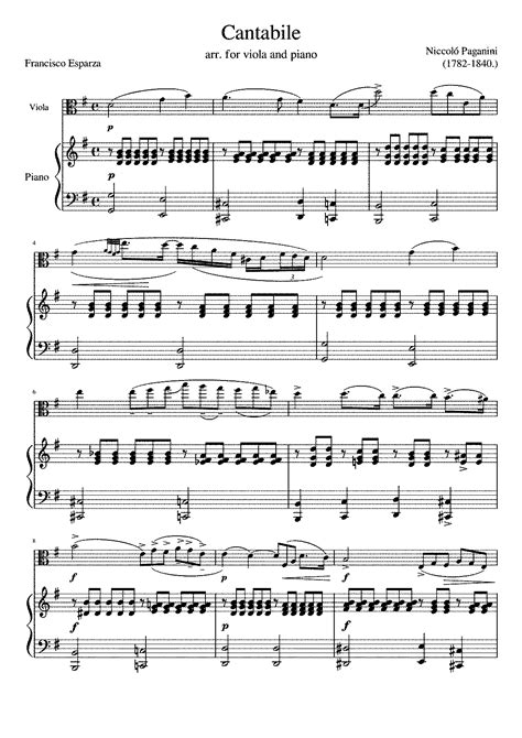 Cantabile Ms 109 Paganini Niccolò Imslp Free Sheet Music Pdf