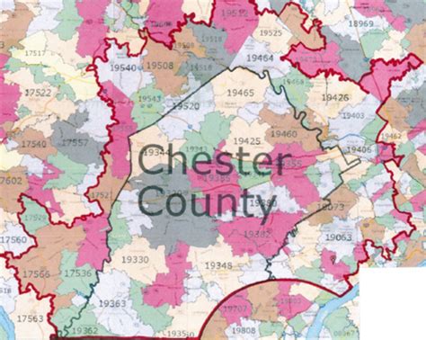 Chester County Zip Code Map