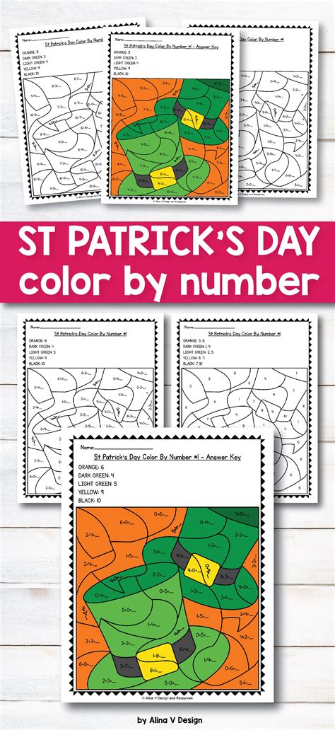 Free St Patricks Day Activities For Kindergarten Math No Prep St