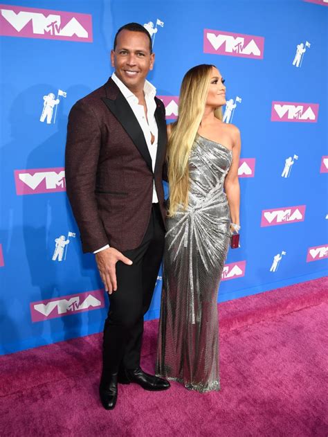 Jennifer Lopez And Alex Rodriguez At The Vmas 2018 Popsugar Celebrity