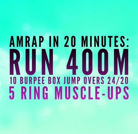 Box Jump Overs Burpee Box Jumps Amrap Burpees Ups Muscle Workout