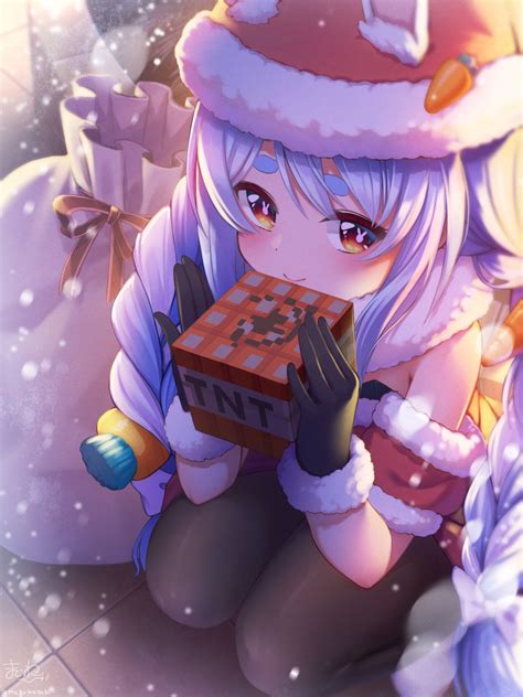 download anime santa girl christmas pfp wallpaper