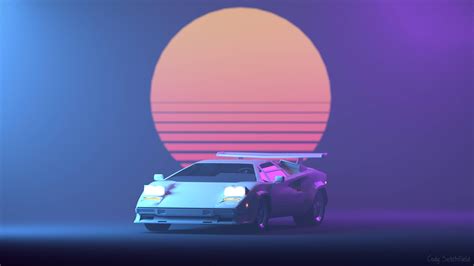 Outrun Sunset 4k Wallpapers Wallpaper Cave