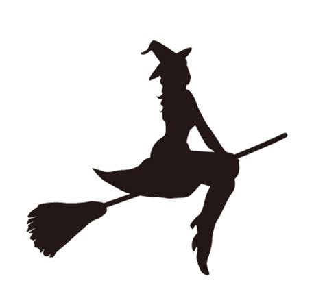 Witchcraft Room On The Broom Silhouette Witch Flying On Broom Witch Png Download 804760