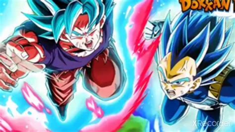 Split drawing goku and vegeta evolution. LR SSGSSK Goku and Blue Evolution vegeta dokkan battle ost ...