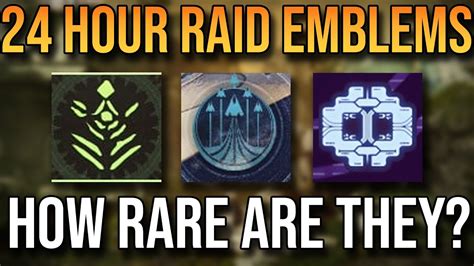 How Rare Are Day 1 Raid Emblems In Destiny 2 Youtube