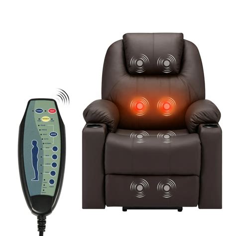 Danrelax Power Lift Chair Electric Recliner Sofa Silent Motor Massage And Vibration With Remote