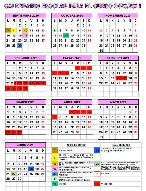 Calendario Escolar 2020 2021 Ciclo Escolar Centro De Descargas Reverasite