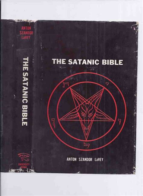 The Satanic Bible By Anton Szandor Lavey The Rare Hardcover 1st