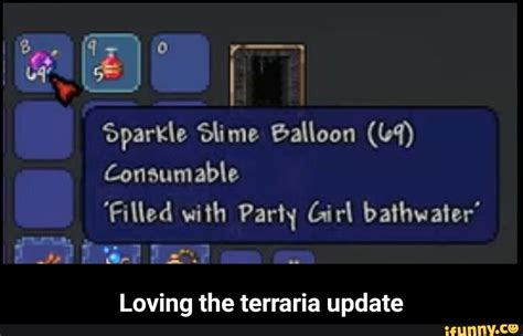 Sparkle Slime Balloon 4 Filled With Party Girl Bathwater Pon Past Ta E Loving The Terraria